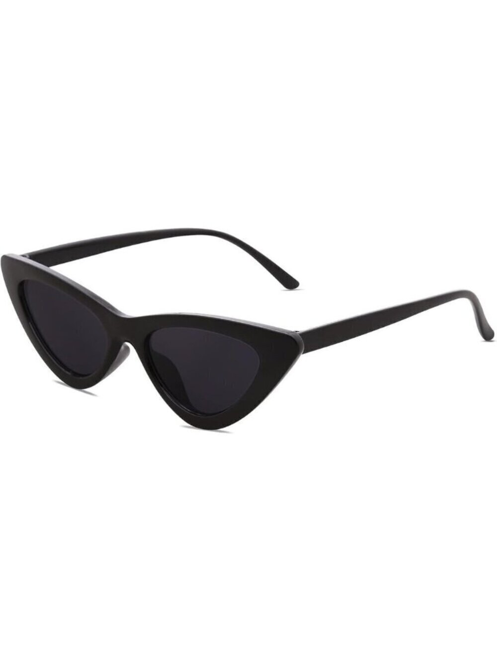 ❤️Women Black Retro Vintage Narrow Sunglasses Clout Goggles Plastic Frame Cardi